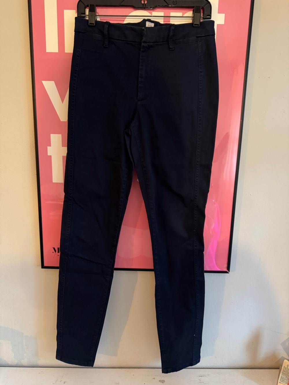 Navy Slim Stretch Pants